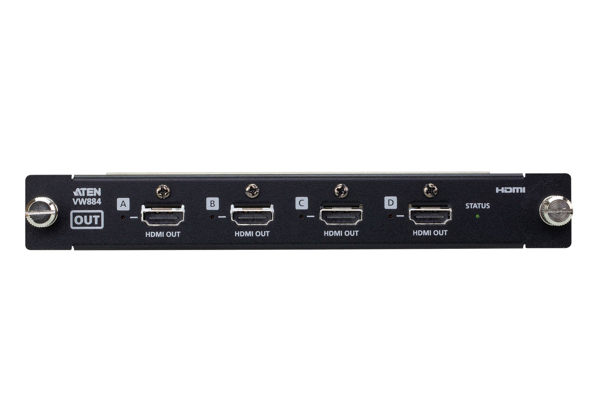 ATEN VW884 – HDMI-Ausgangskarte, 4× HDMI Out, 4K@30 Hz, HDR, HDCP 2.2, für VW3620, Schwarz