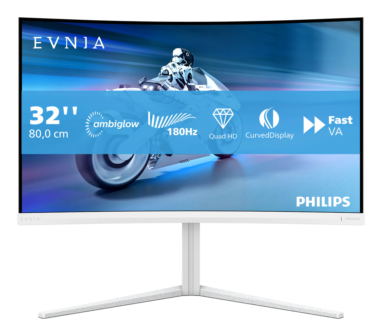 Philips 32M2C5501/000 – 31,5" Curved, 2560 × 1440 (WQHD), VA, 180 Hz, HDR10