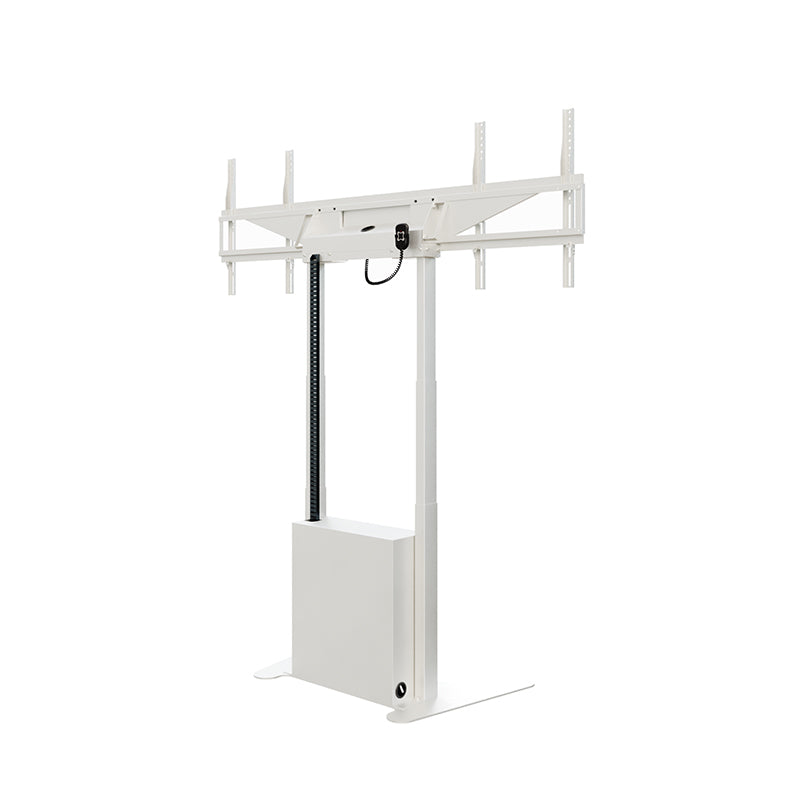 Hagor Bodenständer – 46–65" – VESA 400×400–600×400 – bis 120 kg, Motorisiert, für 2 Displays – Twin Lift FS-DW