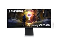 Samsung G85SD (S34DG850SU) – Monitor, 34", OLED, 175 Hz, 250 cd/m², Tizen, Silber