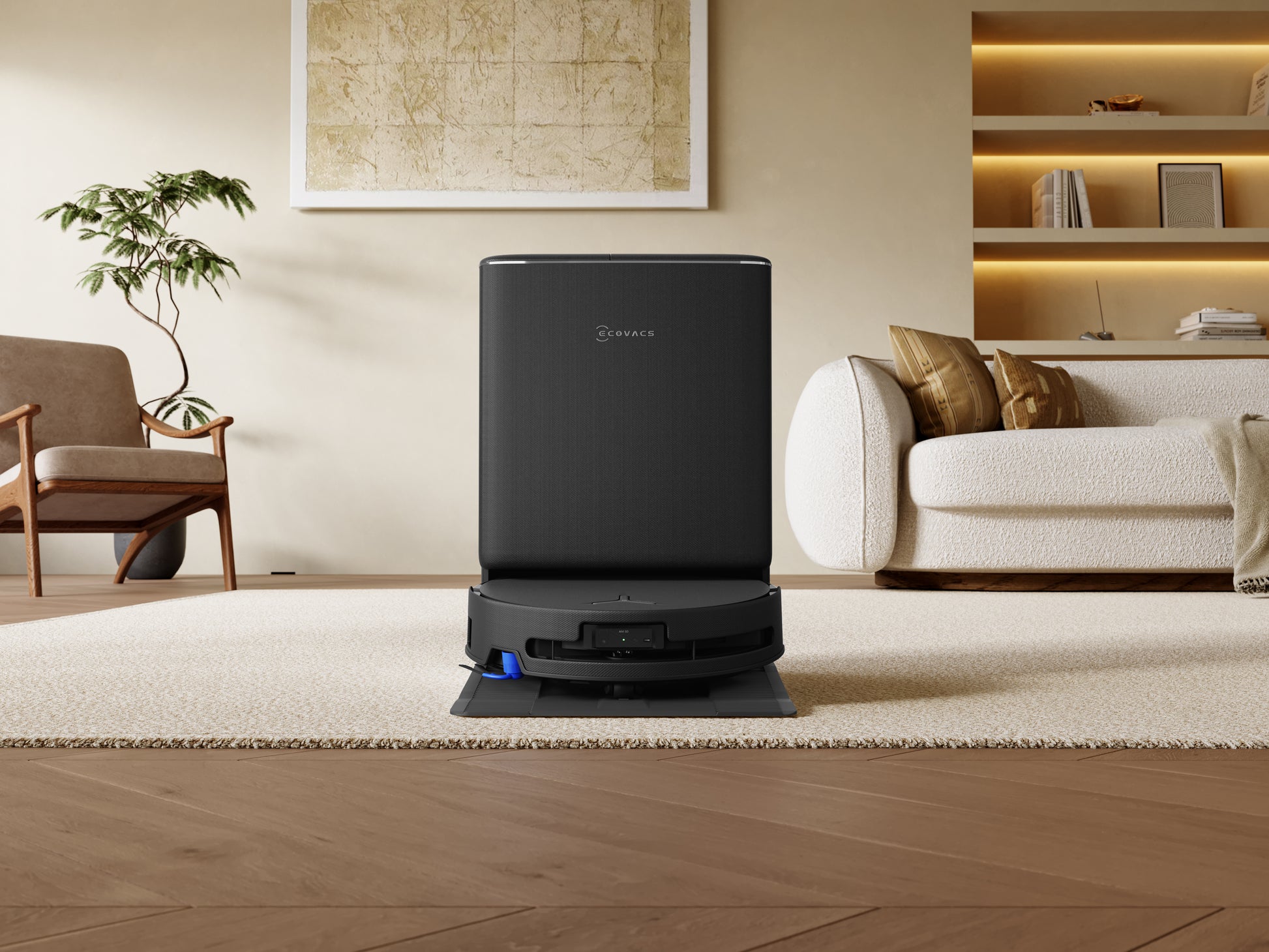 Ecovacs Deebot T90 PRO OMNI Saugroboter mit Absaugstation und Wischfunktion – 30000 Pa, 350 min, Höhe 98 mm