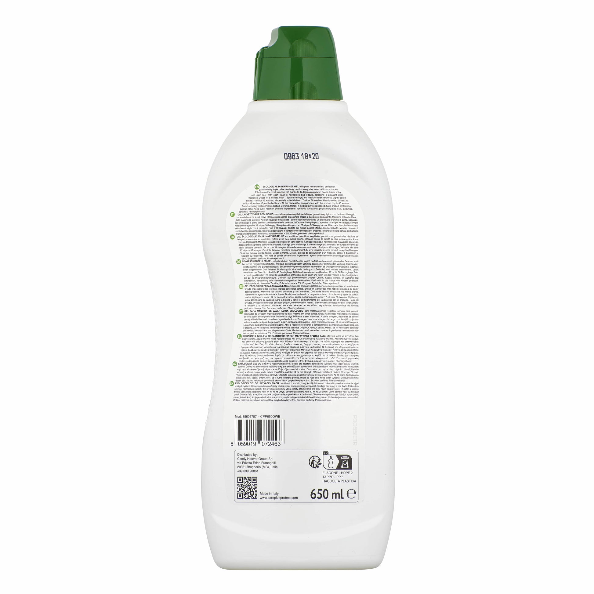 Care + Protect CarePlus Protect ECO+ Spülmaschinengel All-in-1 – 650 ml