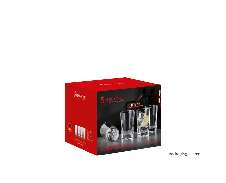 Spiegelau Longdrinkglas Lounge 2.0 – 4er Set, 247 ml, Ø 7,1 cm, Glas, Transparent, spülmaschinenfest