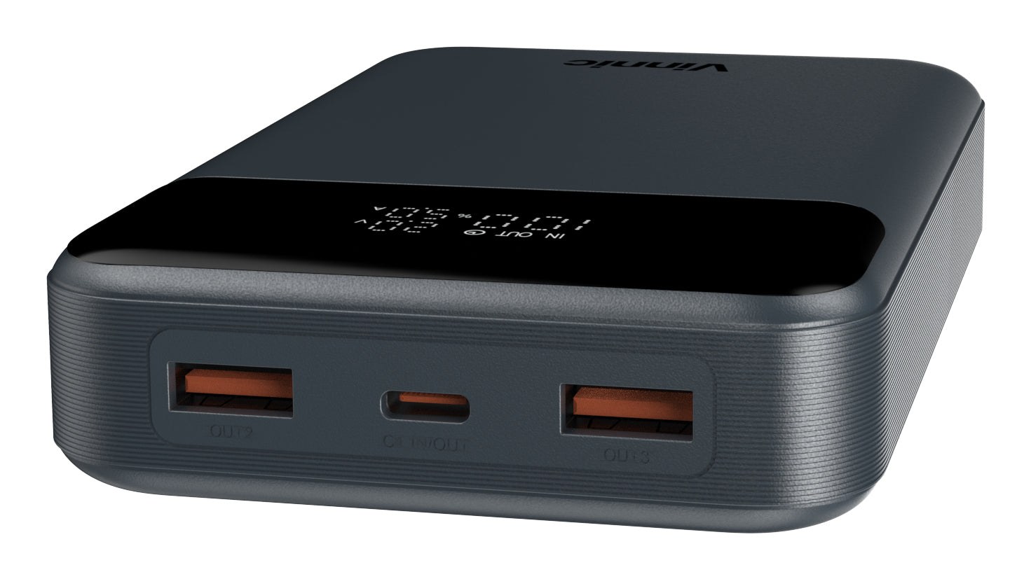 Vinnic Powerbank 20000 mAh, PD 100 W, 1× USB-C, 2× USB-A, für Smartphones, Tablets und Laptops