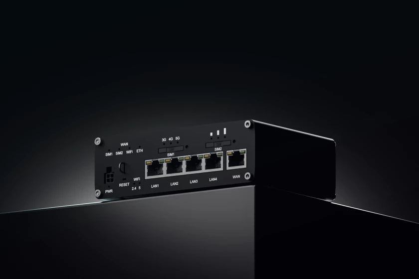 Teltonika RUTC50 – LTE/5G-Router, 5G, Wi-Fi 6, Dual-Band (2,4/5 GHz), 5x RJ-45