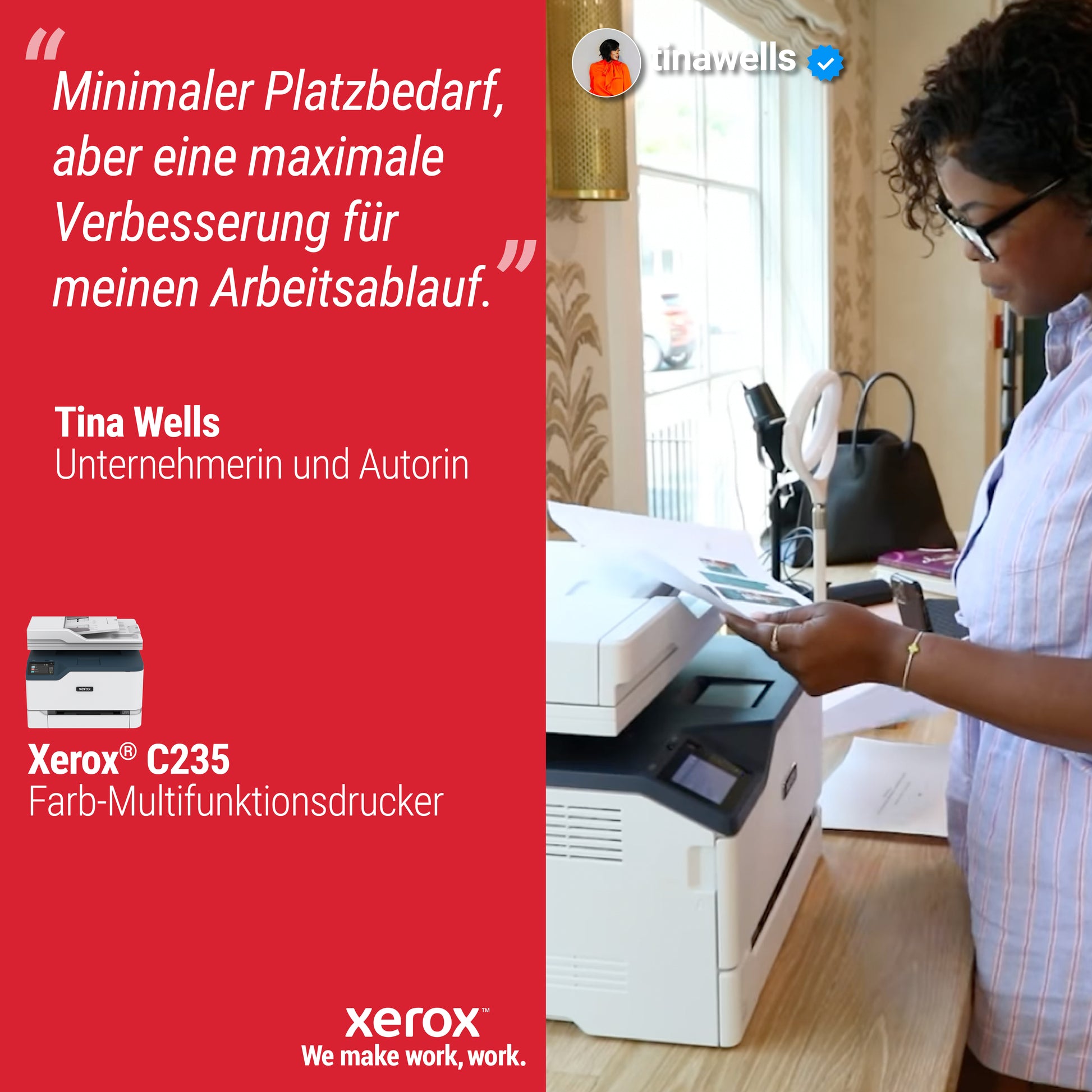 Xerox C235 – Farblaser-Multifunktionsdrucker, A4, 4-in-1, Duplex, ADF, WLAN/LAN, AirPrint, Mopria