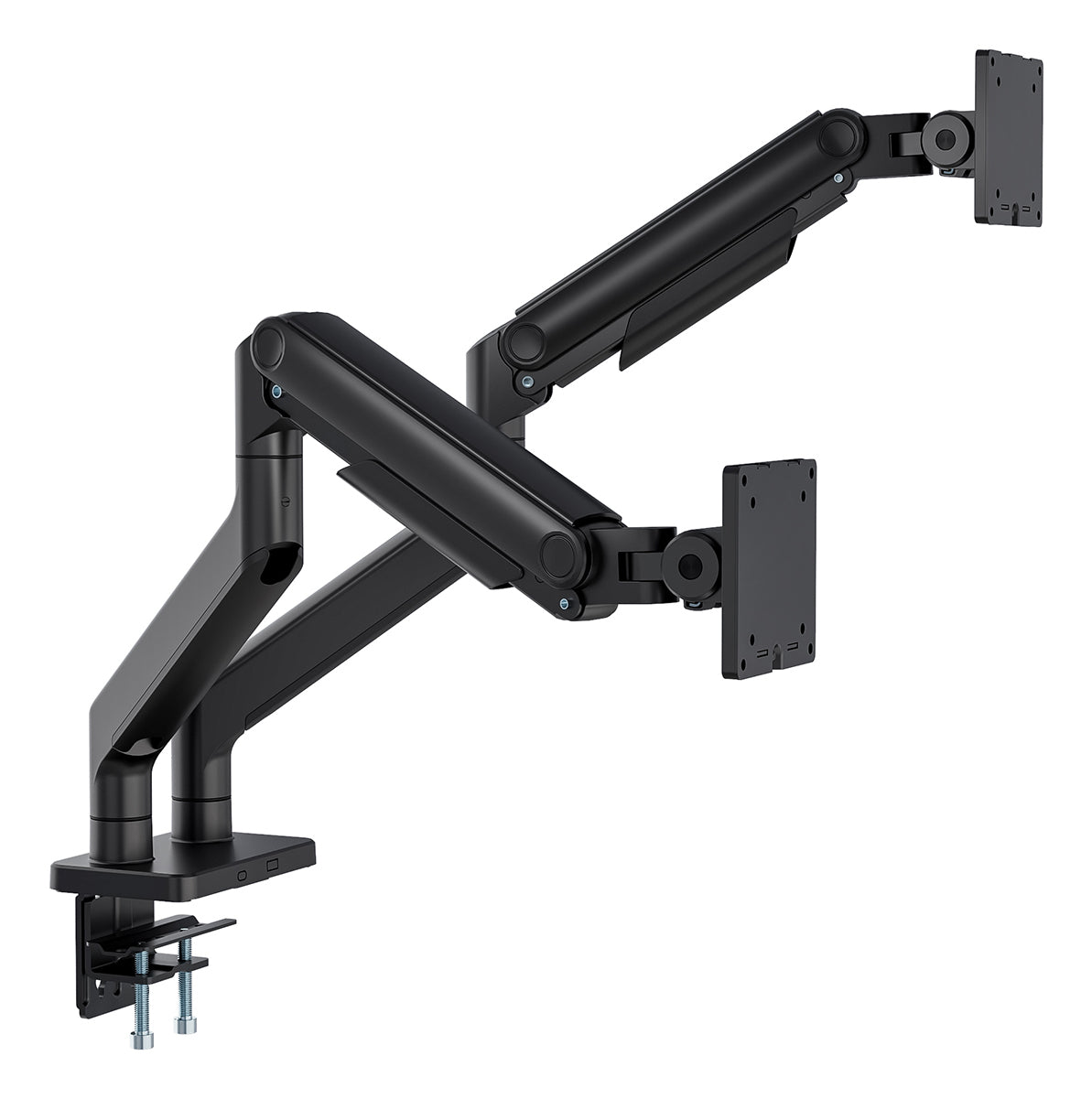 Digitus Monitorarm Tischhalterung – Klemme/Durchführung – 2 Monitore – bis 45" – VESA 75×75/100×100 mm