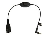Jabra QD-Kabel – 2,5 mm Pin-Stecker, gerade, 0,3 m