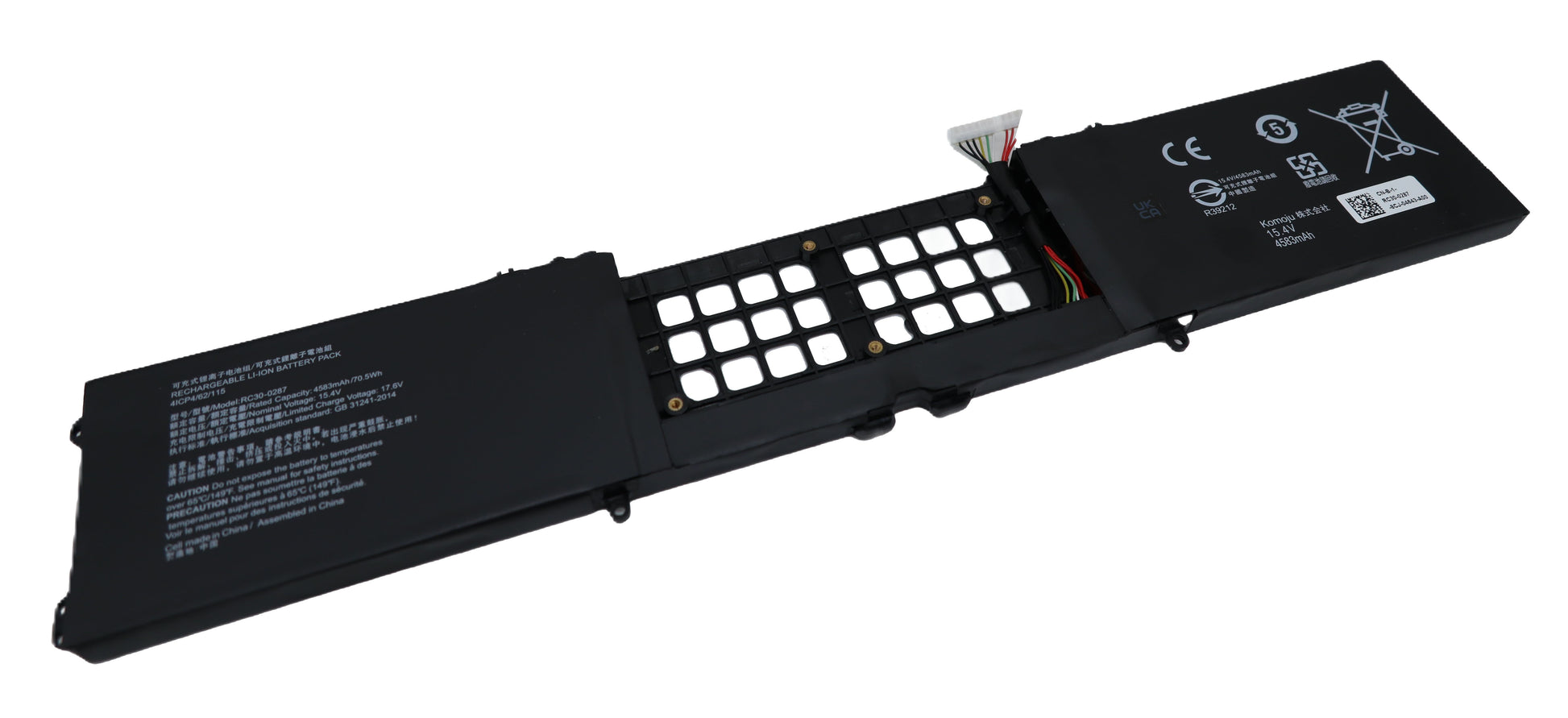 Vistaport Notebook-Akku – für Razer Blade Pro 17 (2019, 2020, 2021) – 70,5 Wh, 15,4 V – Schwarz