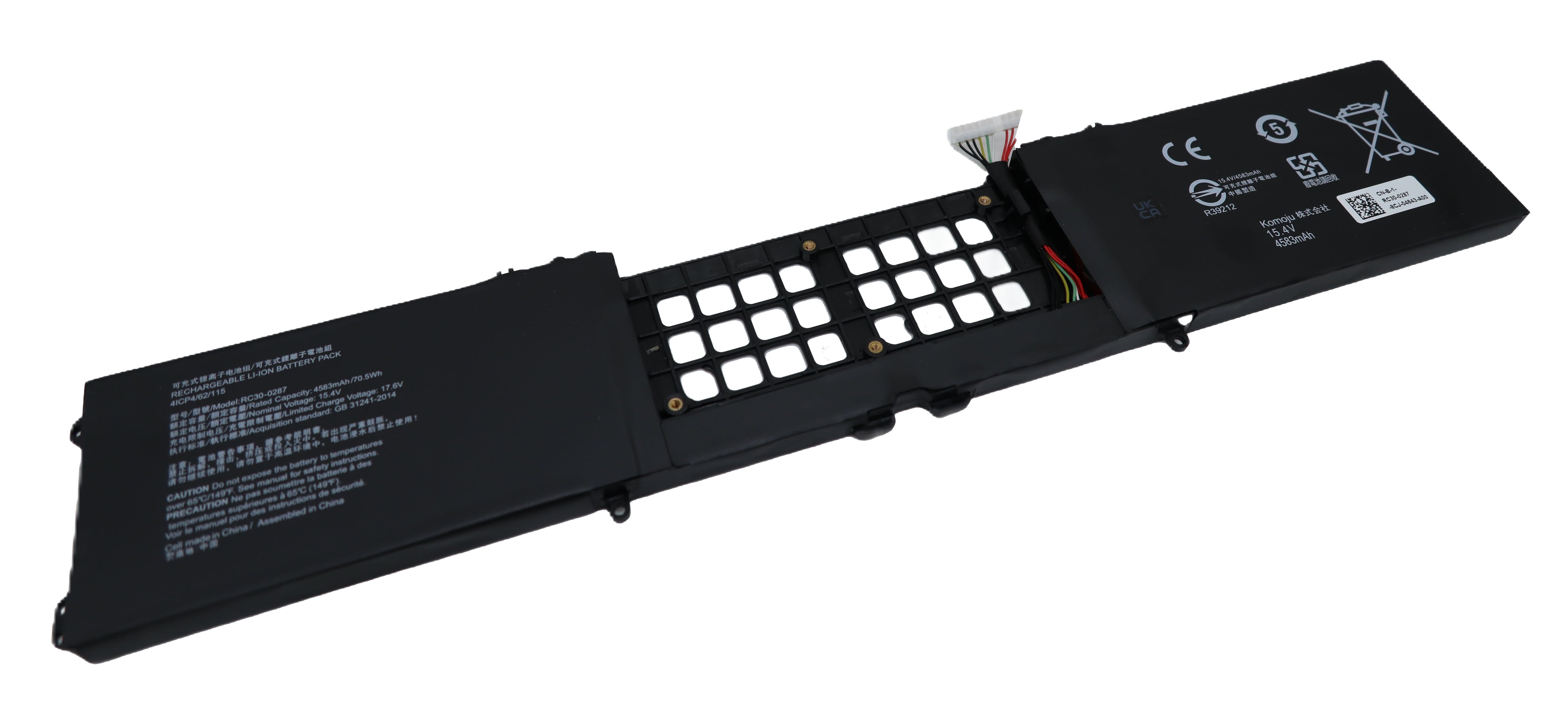 Vistaport Notebook-Akku – für Razer Blade Pro 17 (2019, 2020, 2021) – 70,5 Wh, 15,4 V – Schwarz