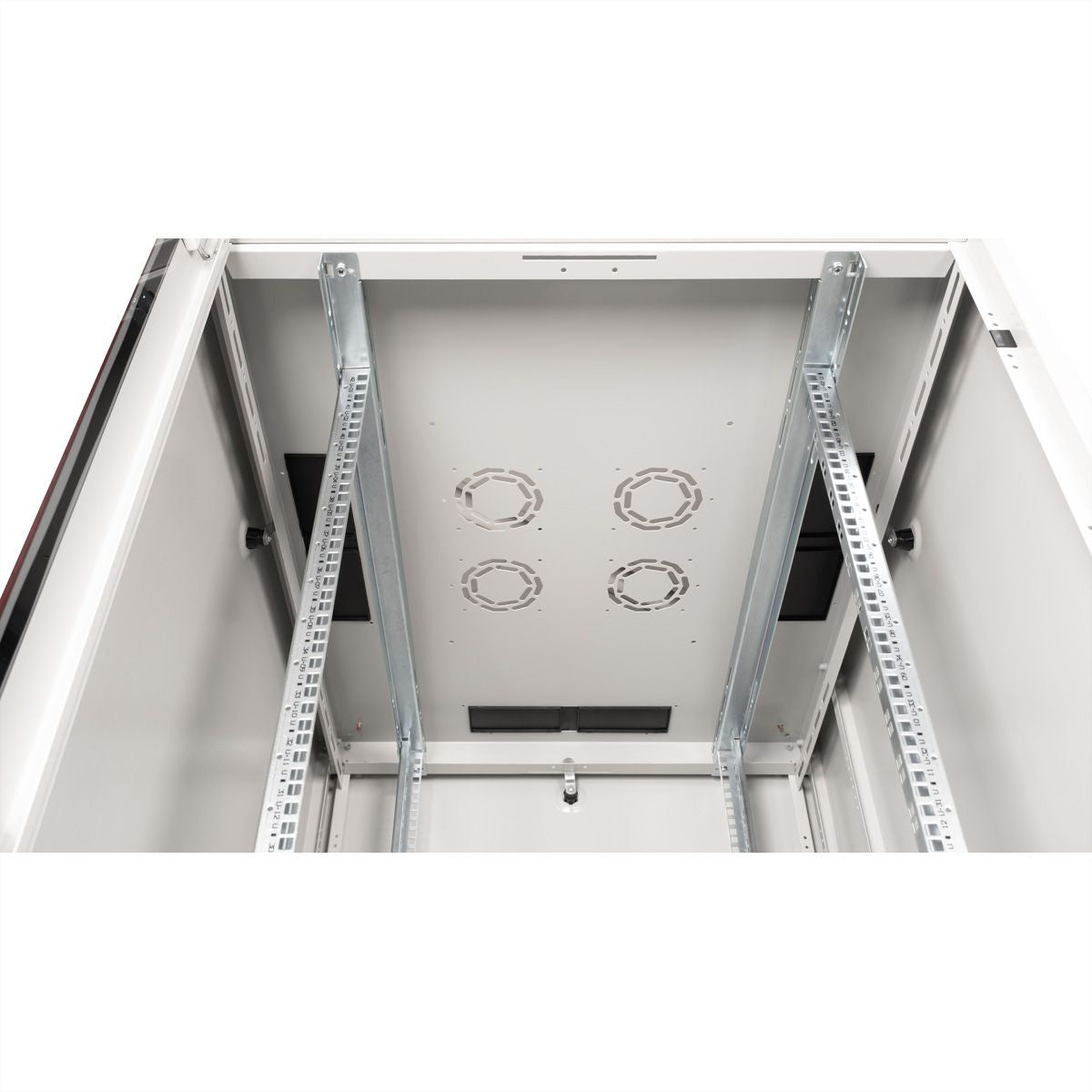 ROLINE Basic – 19" Netzwerkschrank 42U, IP20, abschliessbar, 800 × 1000 × 2010 mm, lichtgrau, Stahl