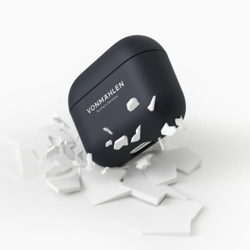 Vonmählen Thin Case – Schutzhülle – für AirPods (3. Gen.) – kabelloses Laden, fallbeständig – Navy