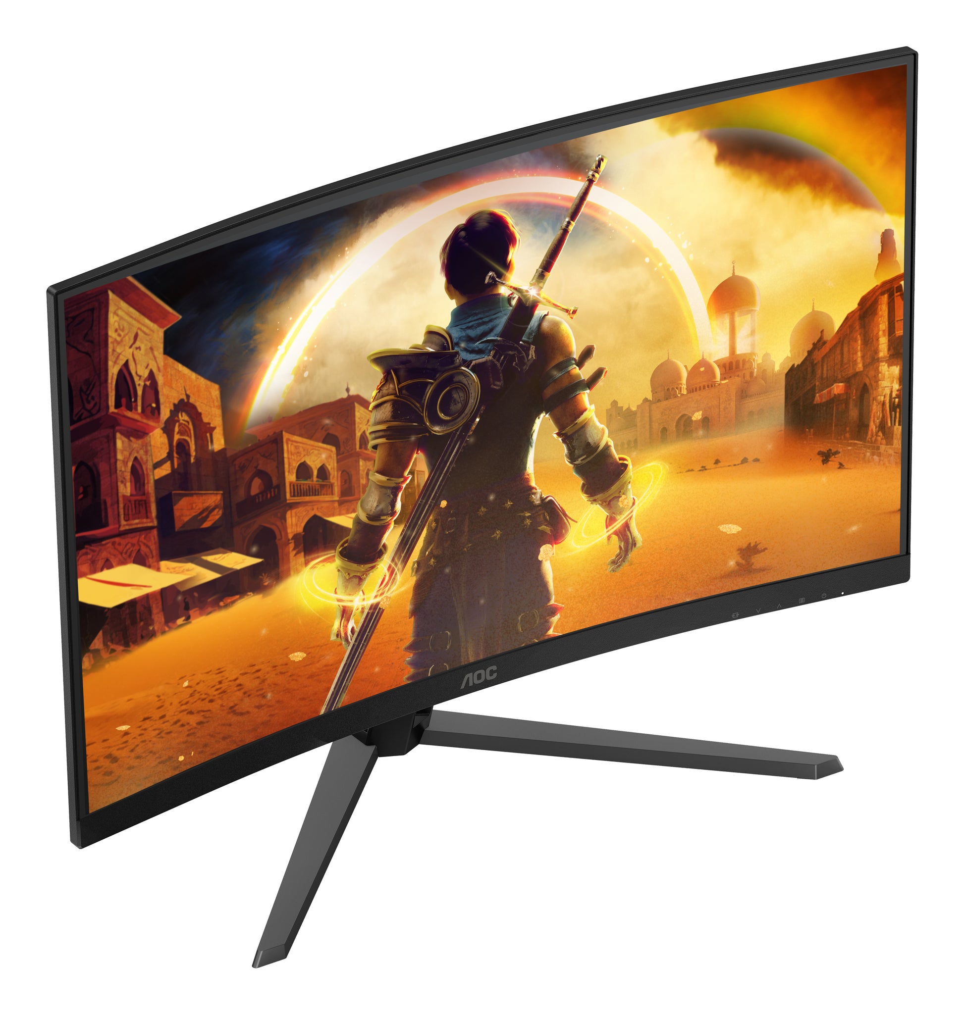 AOC C32G42ZE – Monitor, 31,5", VA, 260 Hz, Gebogen, Adaptive Sync, VESA 100 × 100, Schwarz