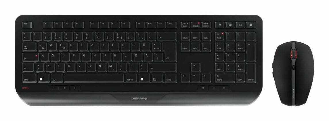 CHERRY Tastatur, kabellos (2,4 GHz), DE-Layout (DE) – für Windows 7, 8, 10 & 11