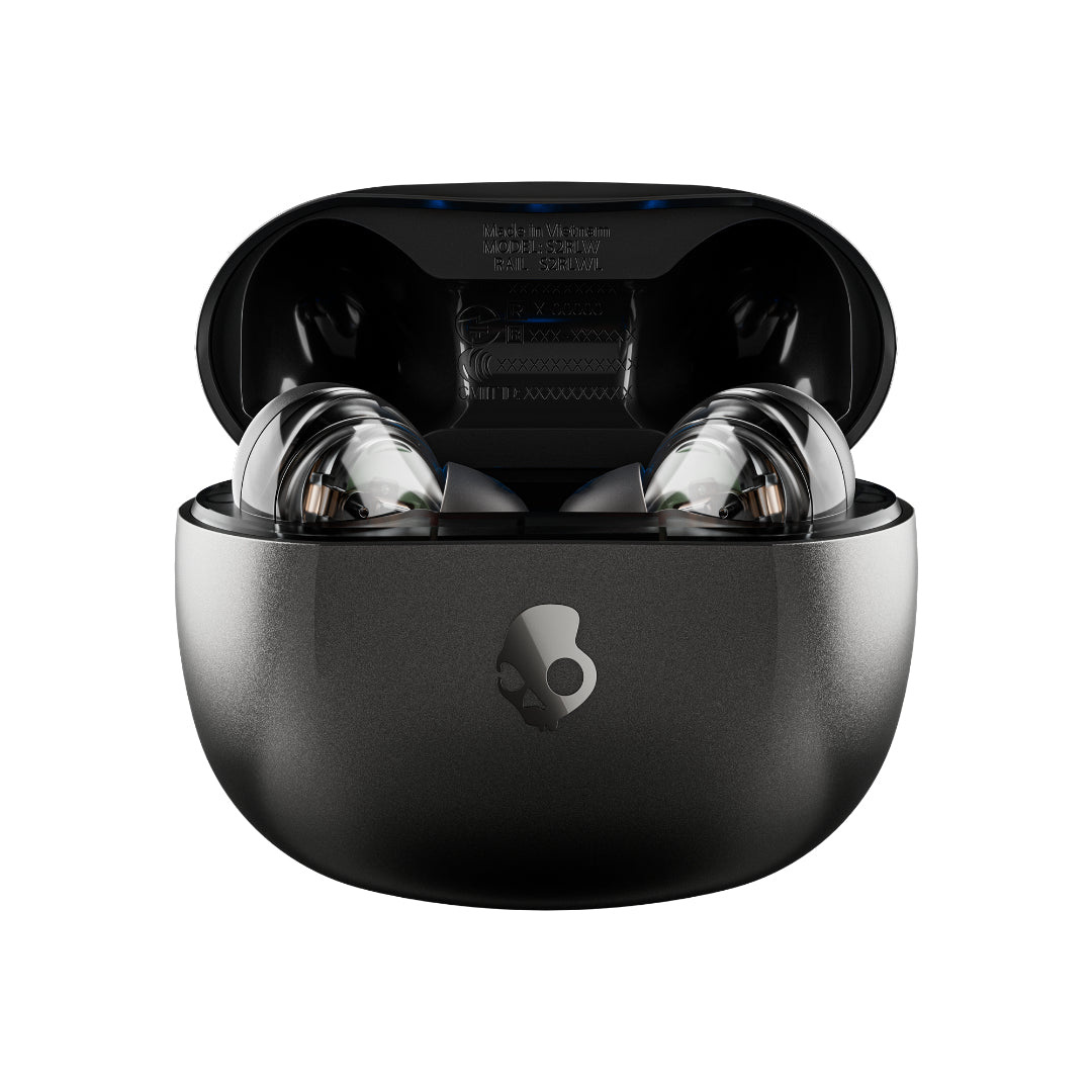 Skullcandy Rail ANC – True Wireless In-Ear Kopfhörer – Bluetooth, ANC, IPX4, USB-C – Schwarz, für Amazon Alexa