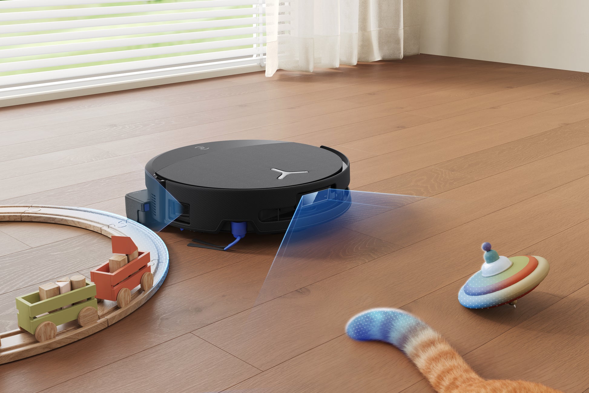 Ecovacs Deebot T90 PRO OMNI Saugroboter mit Absaugstation und Wischfunktion – 30000 Pa, 350 min, Höhe 98 mm