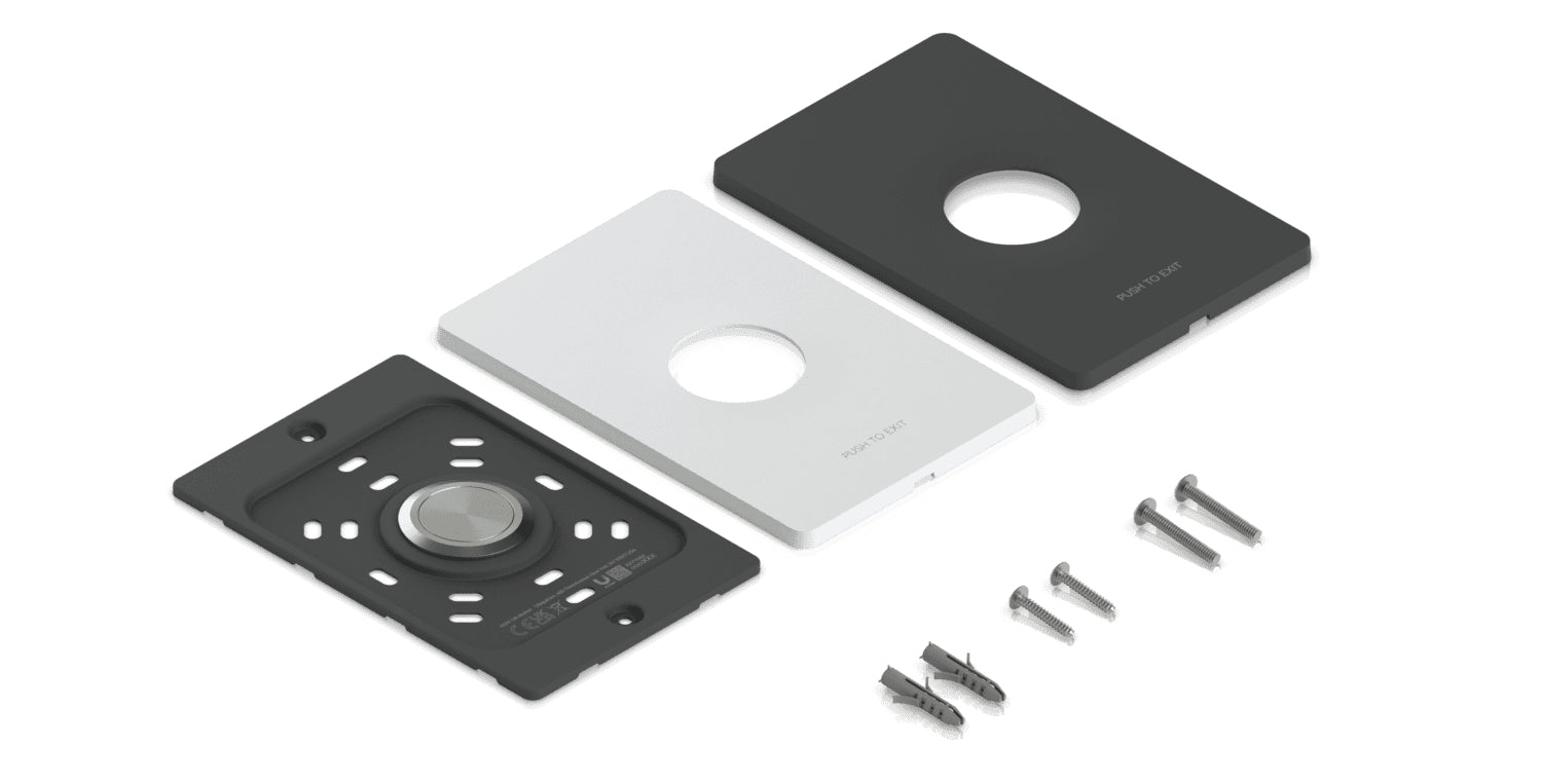 Ubiquiti Push-to-Exit-Taster UA-BUTTON – für UA-G2-SK, UA-G2-SK-Pro, UA-Hub und andere, 88×38×137 mm