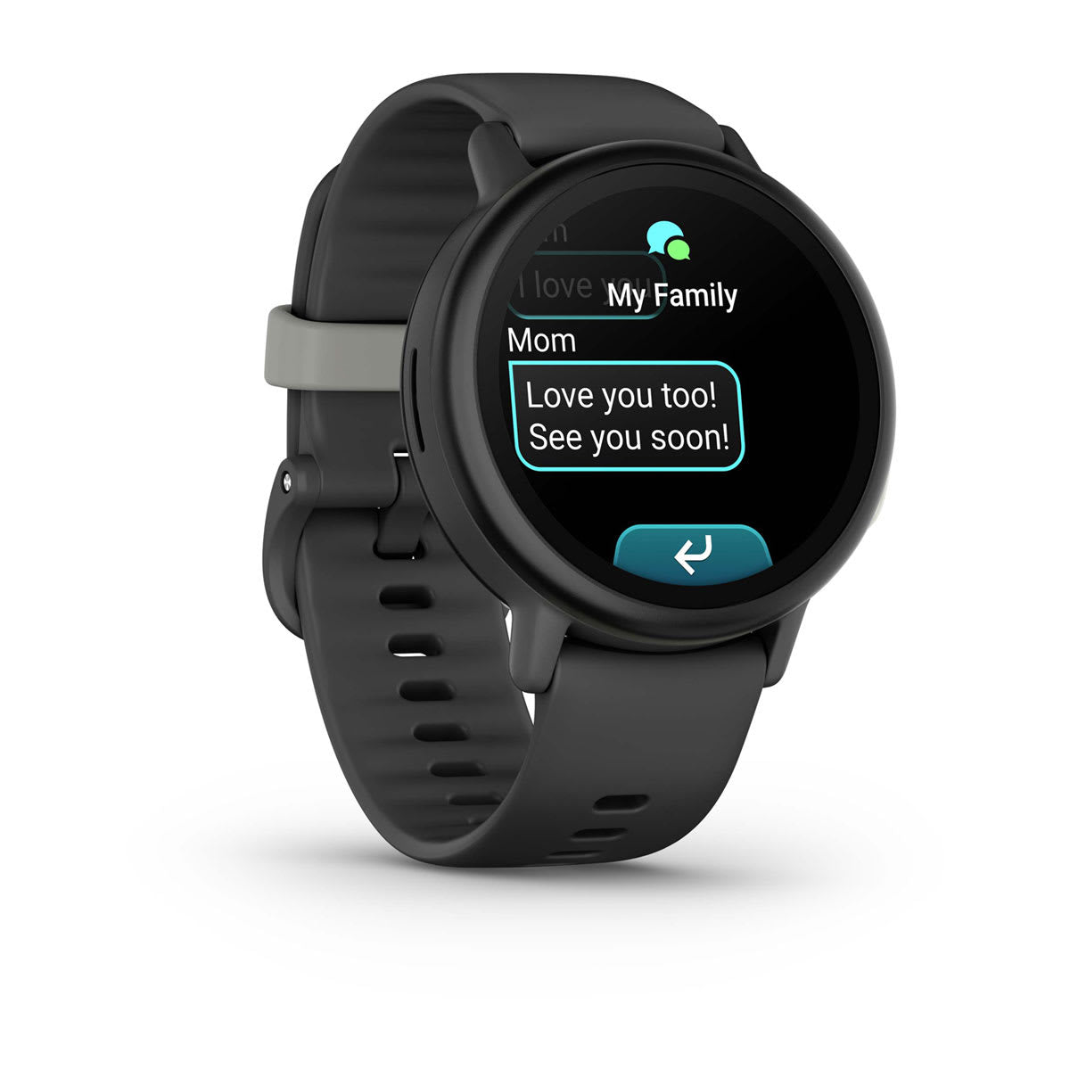 Garmin Bounce 2 43 mm GPS + Cellular – Polymer Grau, Sportarmband, 50 m, für Android, iPhone