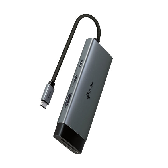 TP-Link UH7020C USB-Hub – USB-C, 1× HDMI, 2× USB-A, 100 W PD, SD/microSD, für Windows/Mac/ChromeOS
