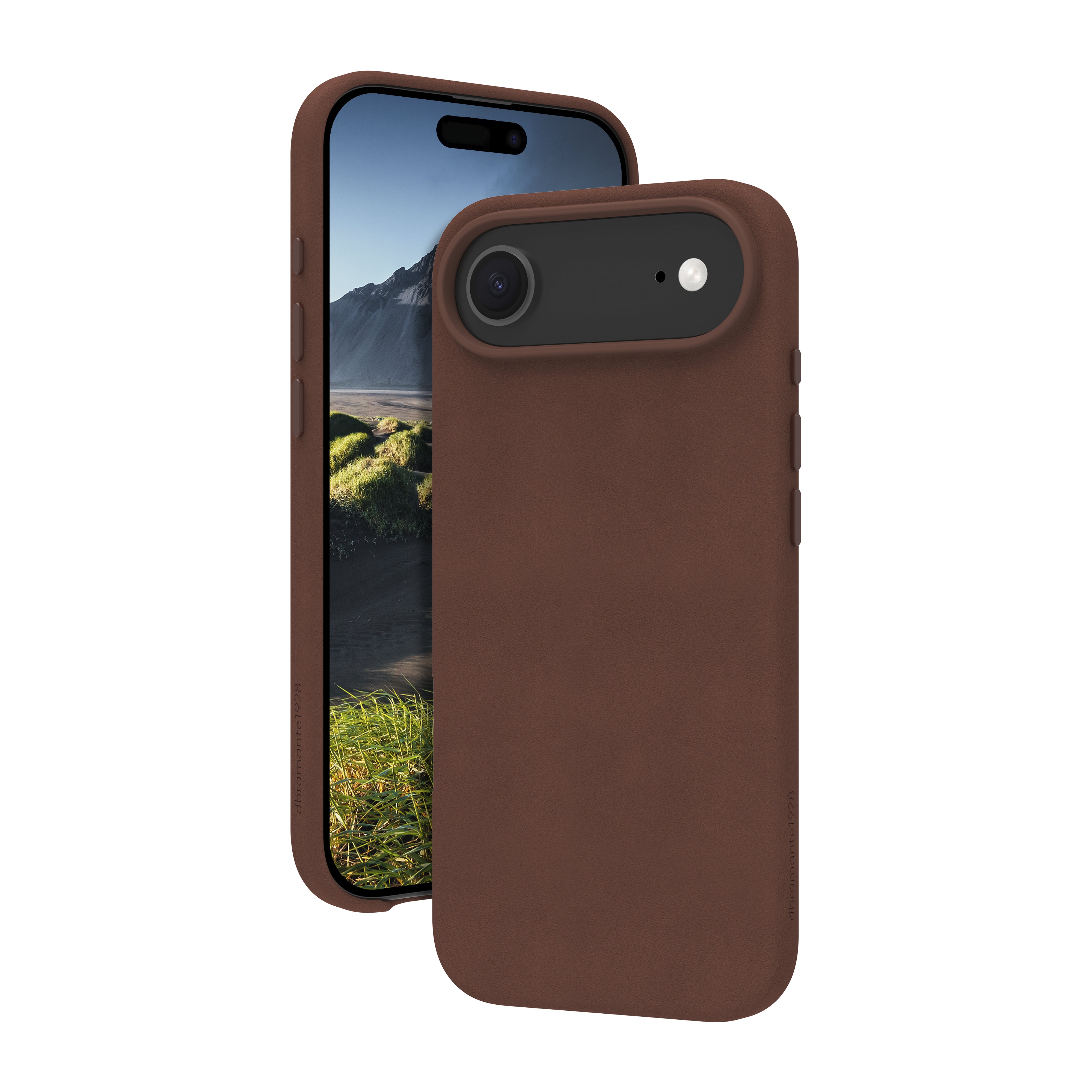 dbramante1928 Roskilde MS Backcover – für Apple iPhone 17 Air, MagSafe, Leder, Beige, kratzresistent