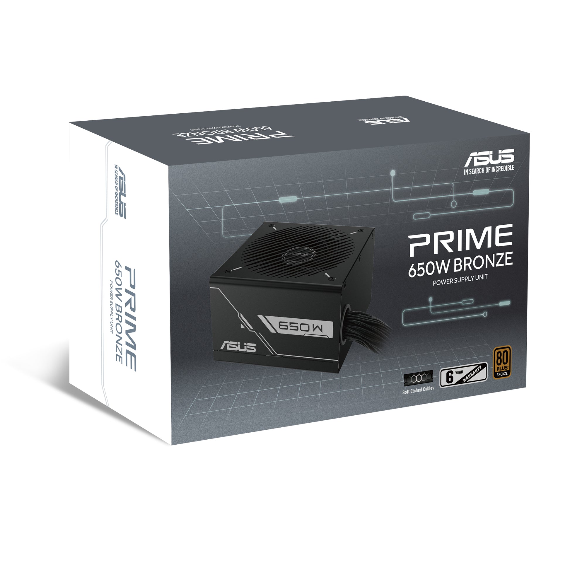 ASUS Prime 650B ATX-Netzteil 650 W 80 PLUS Bronze – vollständig modular, ATX