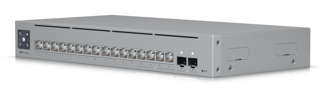 Ubiquiti Pro Max 16 – Managed Switch – 16×2.5G, 2×SFP+, L3, 1U