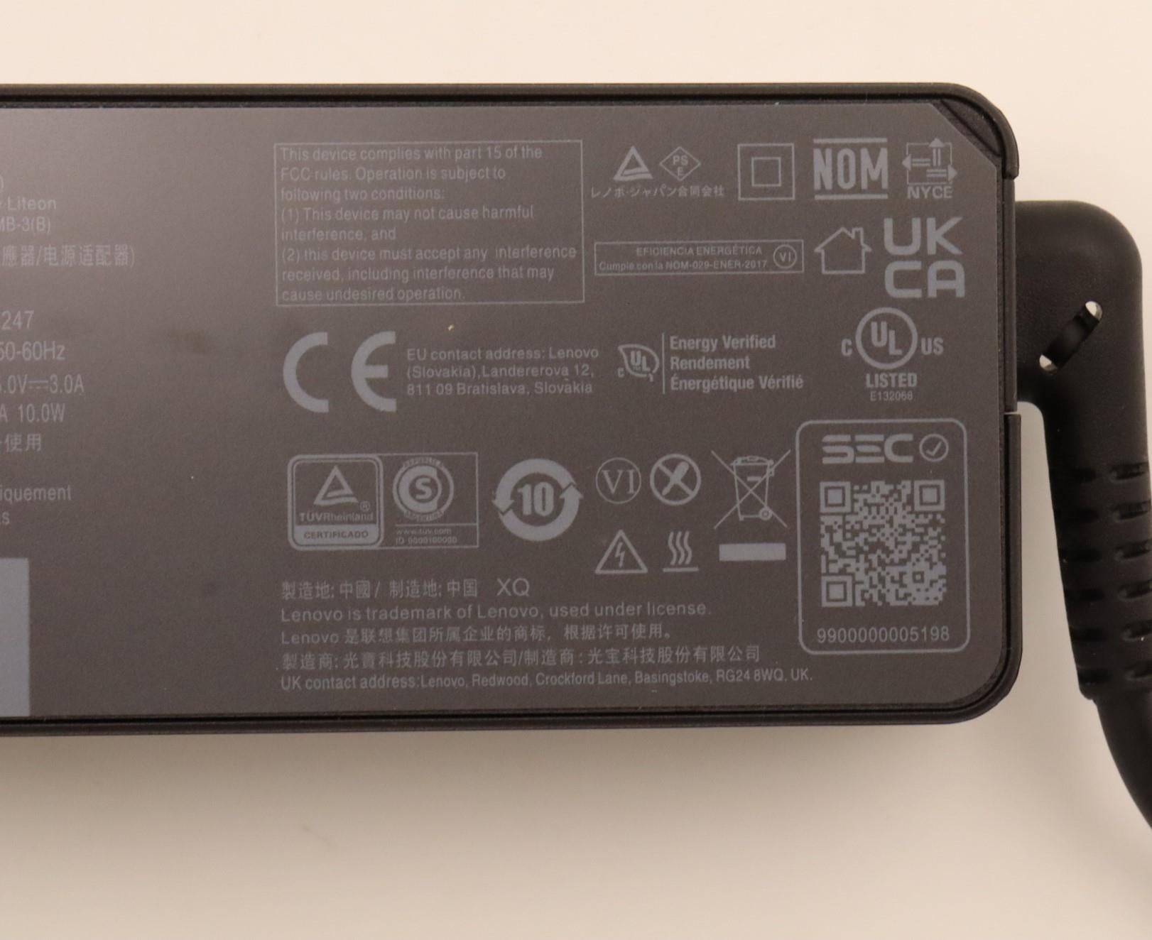 Lenovo 5A10W86247 Netzteil 45 W – für ThinkPad Helix – schwarz