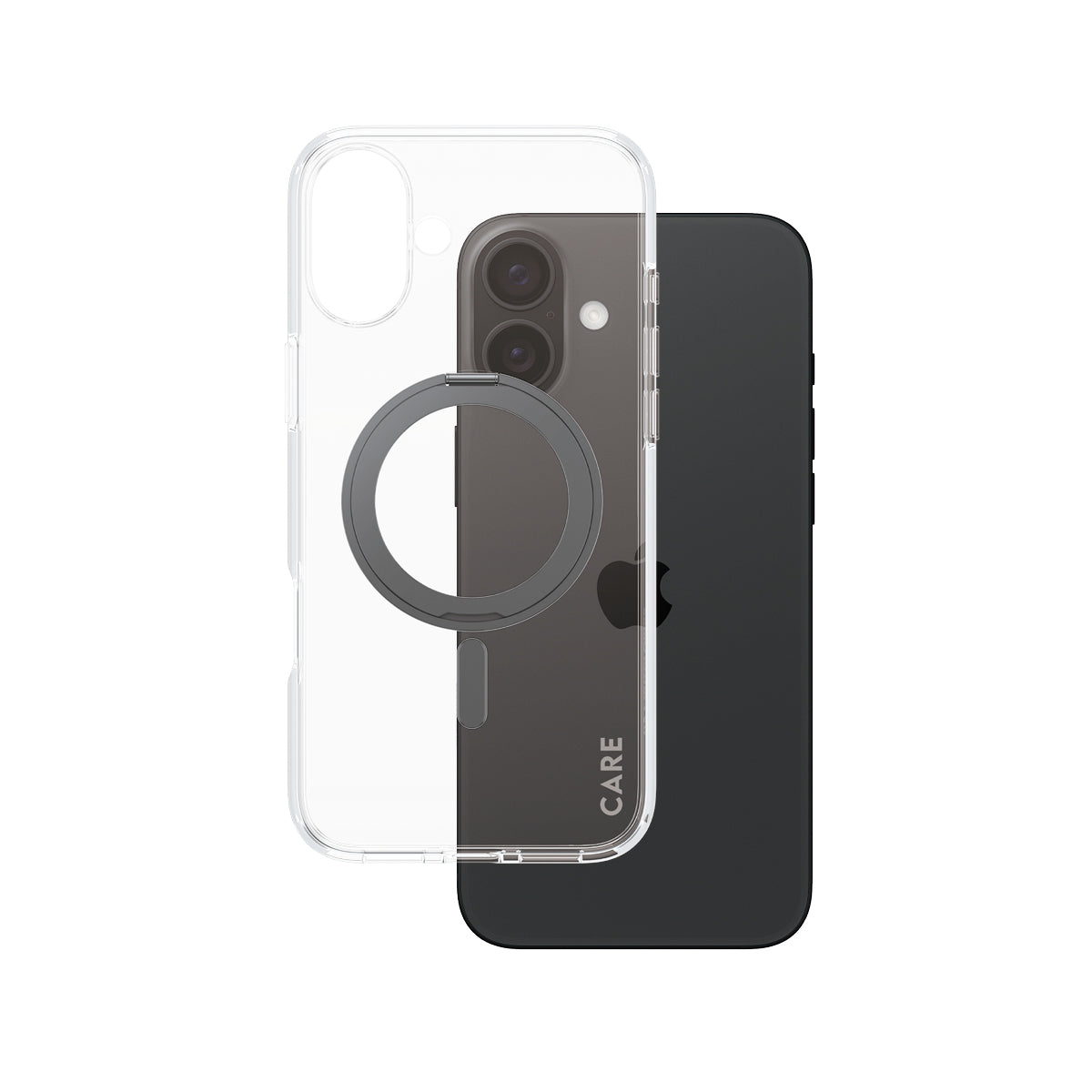 PanzerGlass Backcover CARE – für Apple iPhone 16 Plus – schwarz – MagSafe-kompatibel