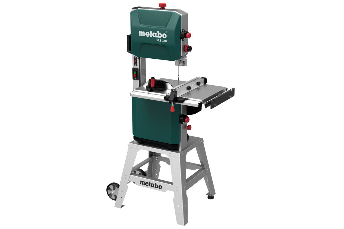 Metabo Vertikale Bandsäge BAS 318 PRECISION DNB – 900 W – Schnellwechsel-System – Schnitthöhe 170 mm – Solo