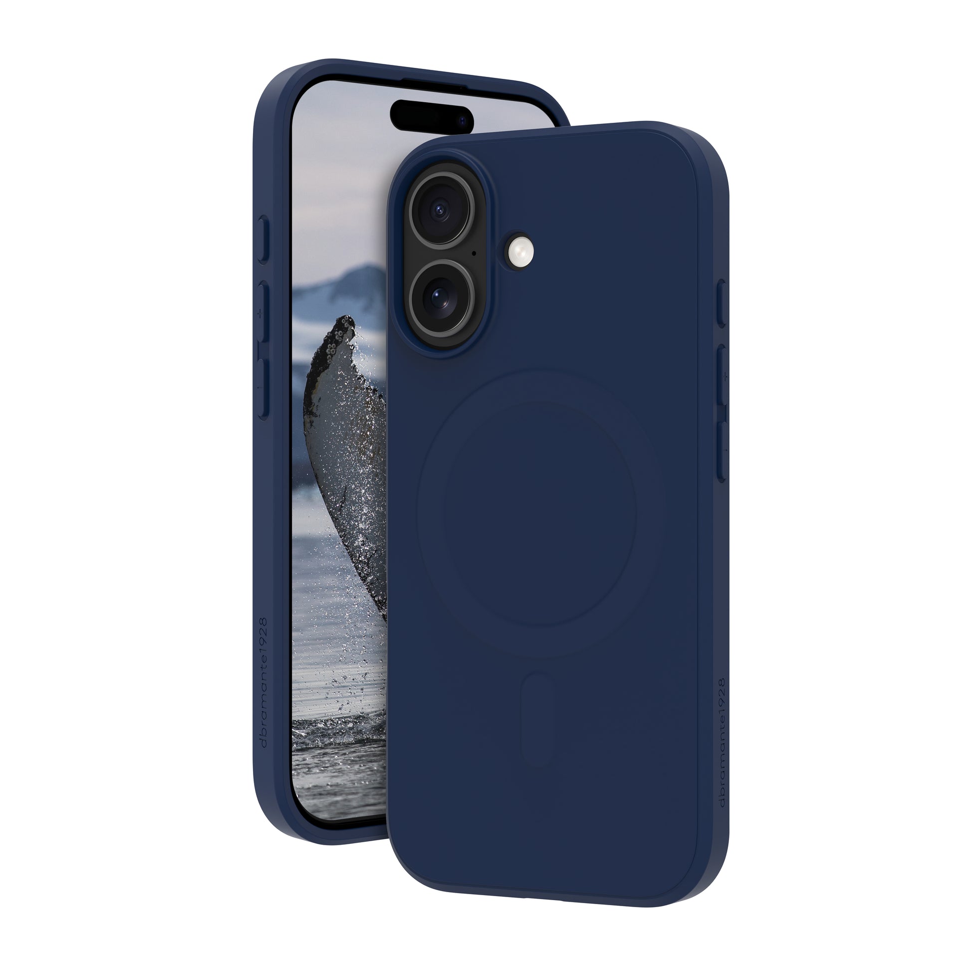 dbramante1928 Greenland Pro MS Backcover – für Apple iPhone 17, Pacific Blue, kabelloses Laden