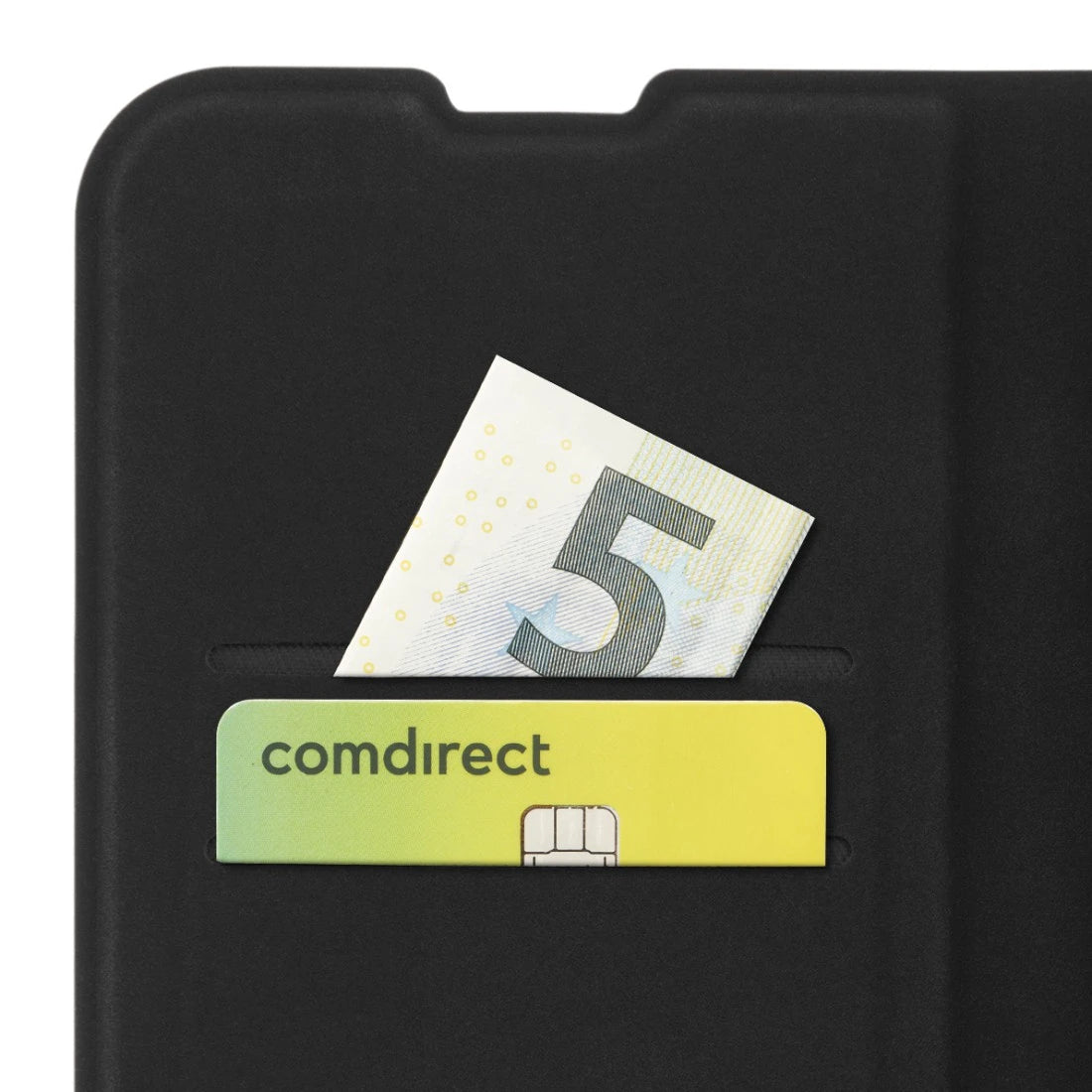 Hama Daily Protect – Folio – für Apple iPhone 16, mit Ständer, mit Kartenfach, PU+TPU, Schwarz