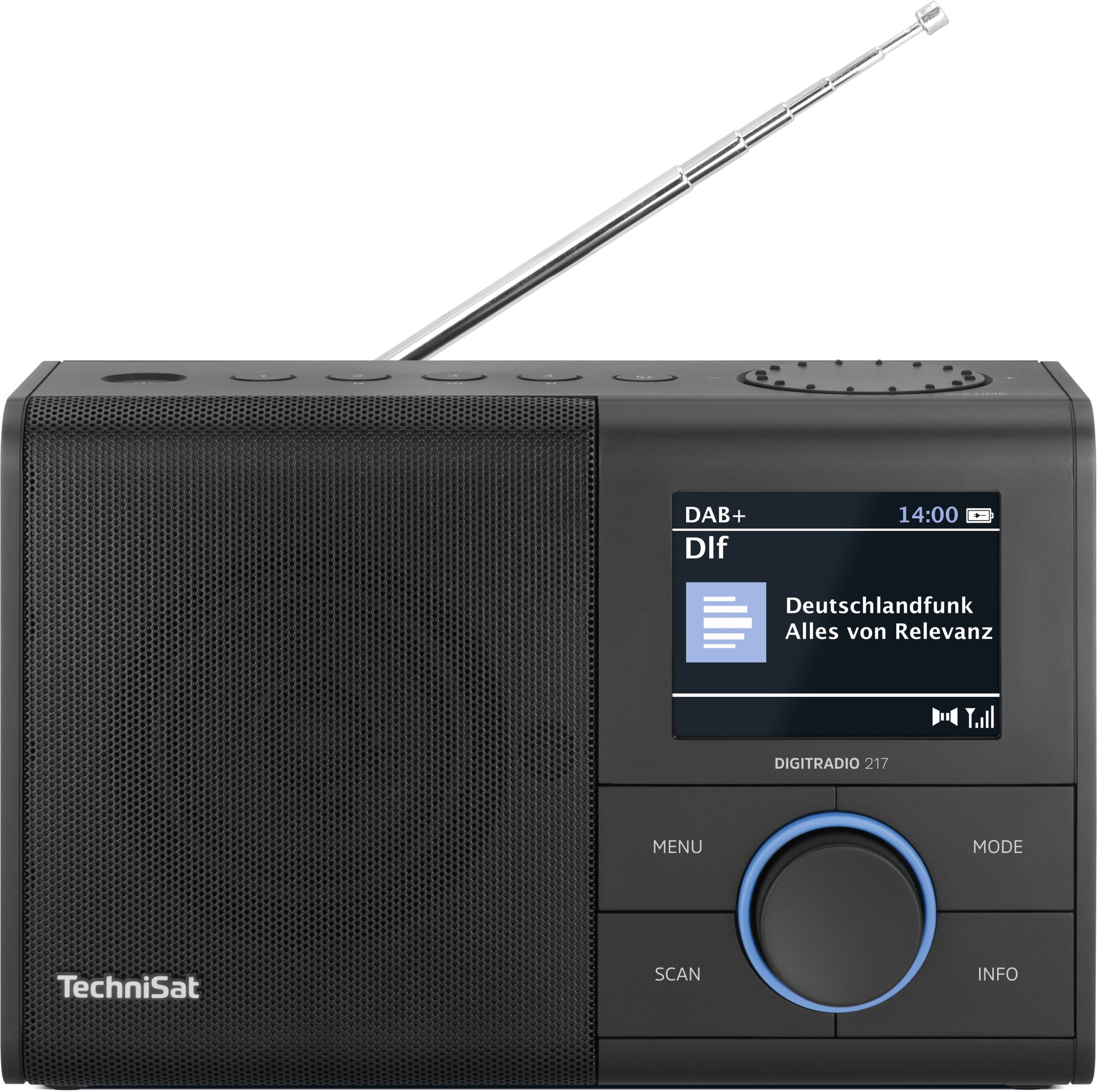 TechniSat DigitRadio 217 – Tragbares DAB+ Radio, UKW, Bluetooth – Schwarz
