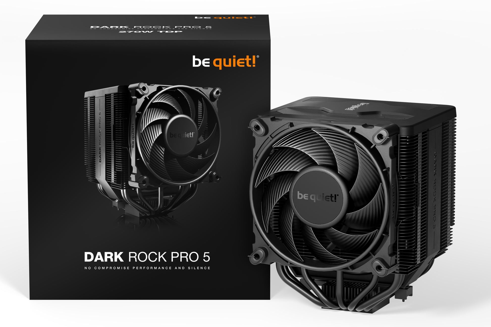 be quiet! be quiet Dark Rock Pro 5 – CPU-Kühler – 2× (120/135 mm), 270 W, für LGA 1700, AM5, AM4 und andere