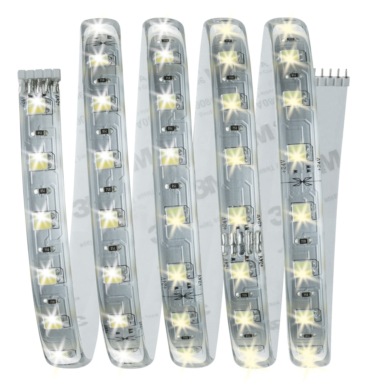 Paulmann LED-Strip MaxLED 500 TW – 1,5 m, 750 lm, 10 W, 3000–6500 K, dimmbar, silber