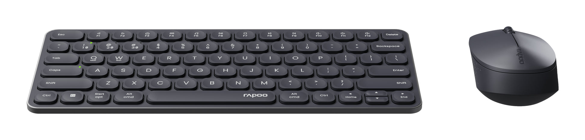 Rapoo 9610M – Tastatur, kabellos (Bluetooth/2,4 GHz), CH-Layout (DE-CH) – für Windows & macOS