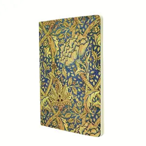 Paperblanks Notizheft – A4 – 80 Blatt – 100 g/m² – Hardcover, perforiert, abgerundete Kanten, blau, FSC