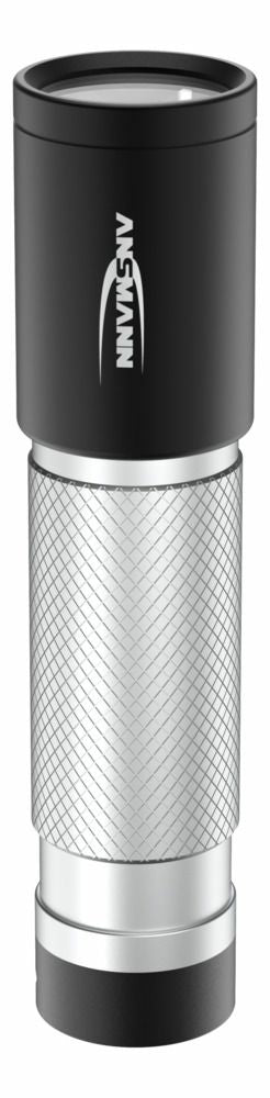 Ansmann Taschenlampe Daily Use 70B – 70 lm, 67 m, IPX4, Batteriebetrieb (AA) – Silber