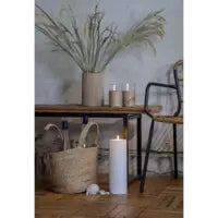 Star Trading Dekorative Aussenleuchte – 32,5 cm, 0,11 W, Warmweiss, IP44, Batteriebetrieb, Timer, Weiss