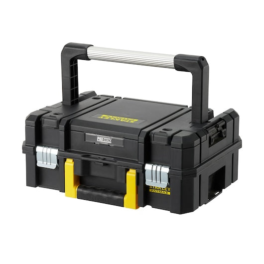 Stanley Werkzeugkasten TSTAK I, 349 × 442 × 184 mm, 14 l, Metall, Kunststoff, schwarz, mit Tragegriff