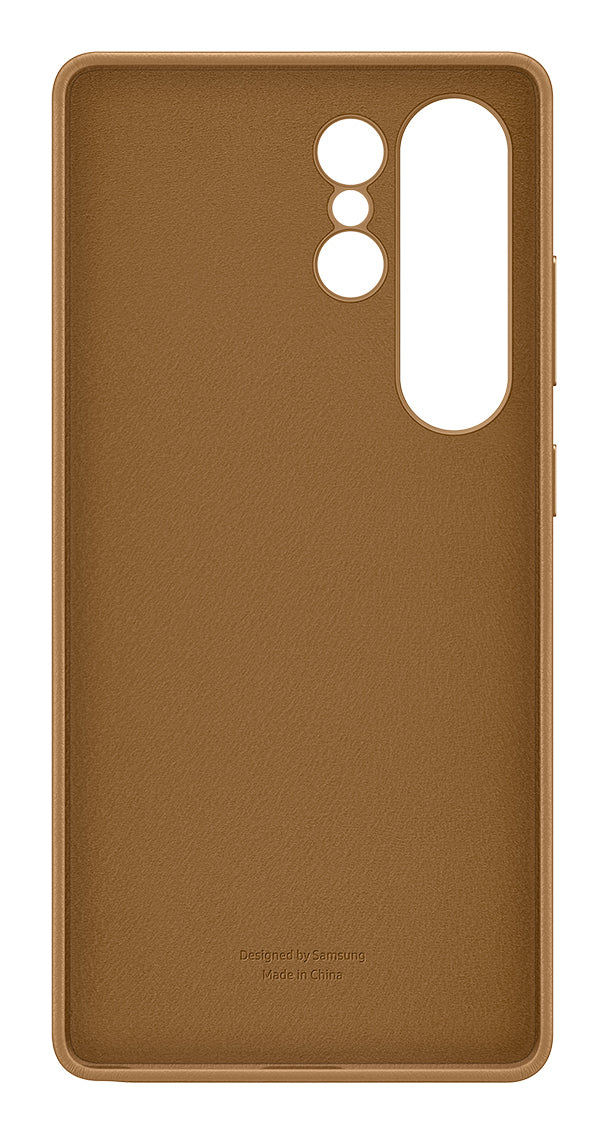 Samsung Backcover – für Samsung Galaxy S25 Ultra – braun/gold – Leder