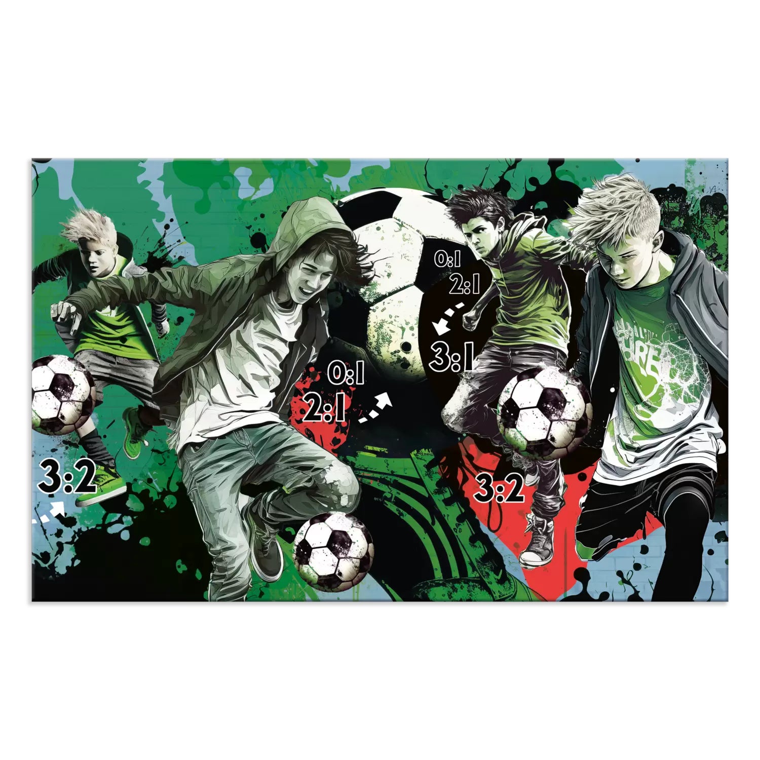 HERMA Schreibunterlage – Street Soccer – 550 × 350 mm – Kunststoff, rutschfest