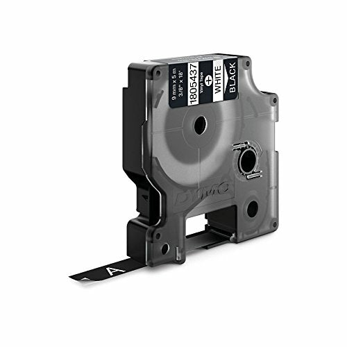 DYMO Schriftband – 9.0 mm, schwarz, weiss, RHINO