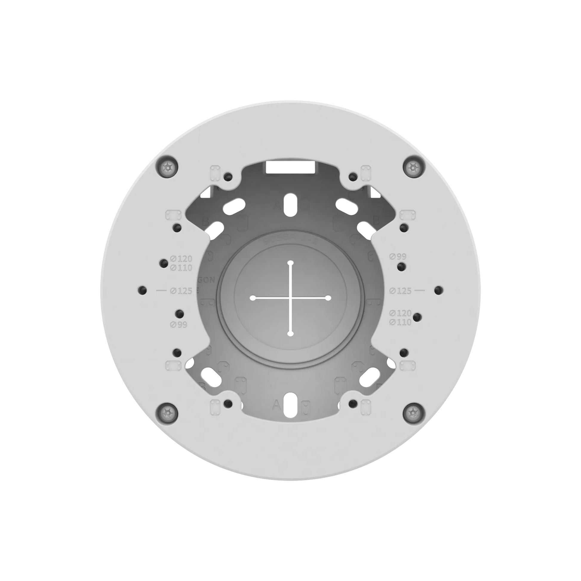 Hanwha SBV-140TMW Halterung – Mastmontage, Aluminium, Ø 14,4 cm, H 81,1 mm – für QNV-C8083R/C9083R und andere