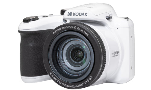 Kodak AZ405 – Bridgekamera, 40× optischer Zoom, 20,68 MP, 1080p, Weiss