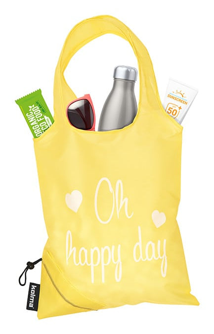 Kolma Stofftasche, rPET-Filz, Motiv Oh happy day, 345×390×5 mm