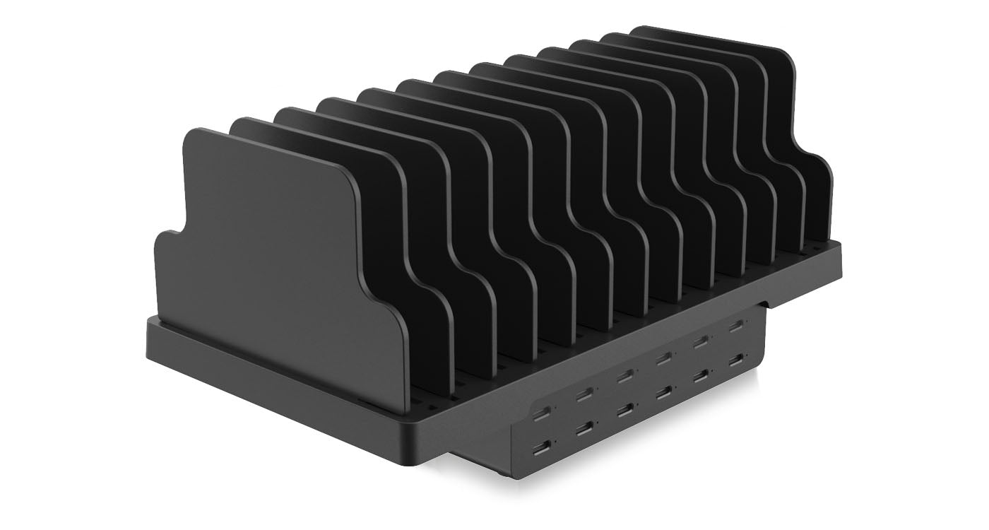 LMP SmartCharge 12P Ladegerät – 144 W, 12× USB-C, GaN – für universelle Geräte