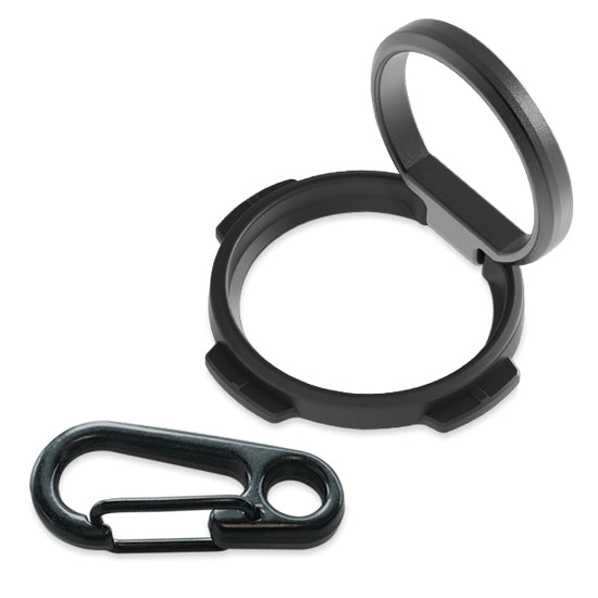 Quad Lock Phone Ring – Foto-Griff – für Quad Lock Hüllen und Universaladapter – Schwarz