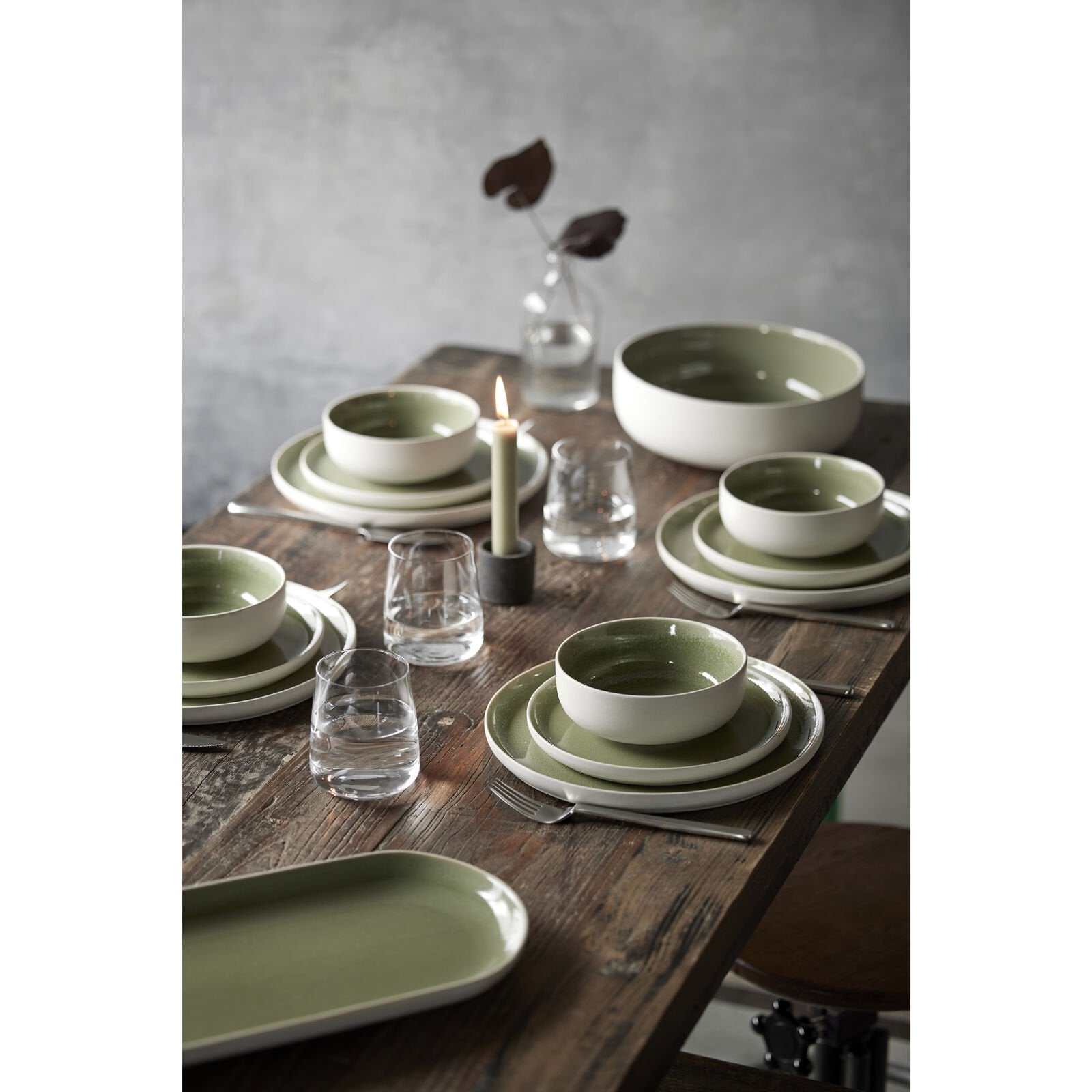 Studio Round Suppen- & Pastateller North – Ø 19 cm, H 5,7 cm, Steinzeug, spülmaschinenfest