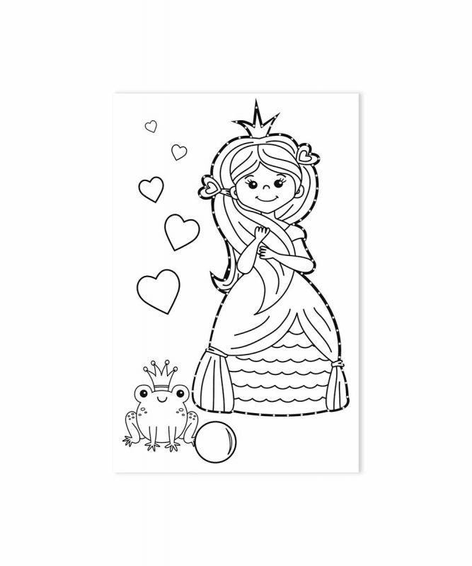 URSUS Bilder-Set zum Ausmalen – 11 × 17 cm, Tiermotiv, Weiss – 100 Stück