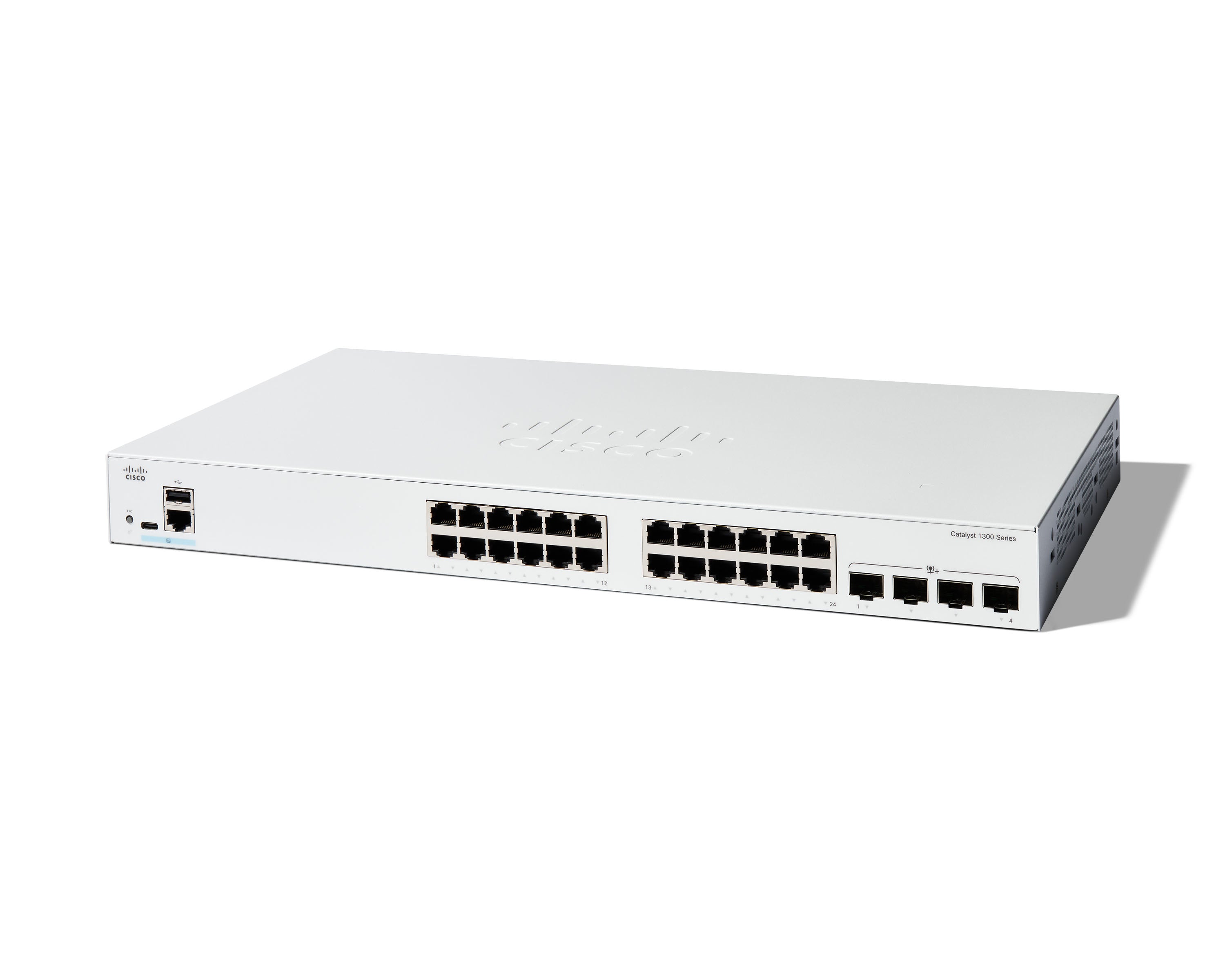 Cisco C1300-24T-4X – Managed Switch – 24×GbE, 4×SFP+, L2/L3
